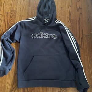 Adidas Men's Navy Hoodie Sweater